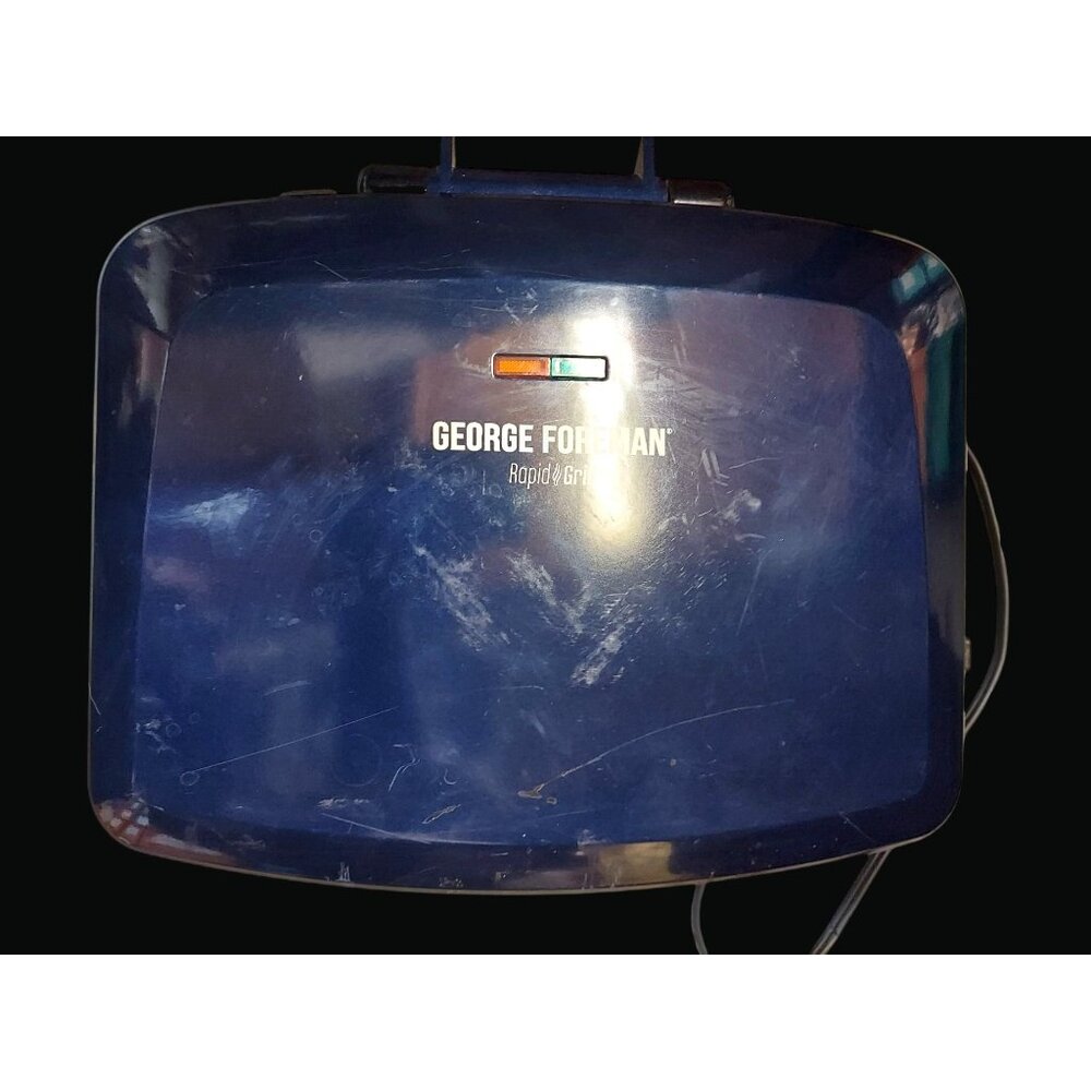 George Foreman Rapid Grill Electric Indoor Grill Blue